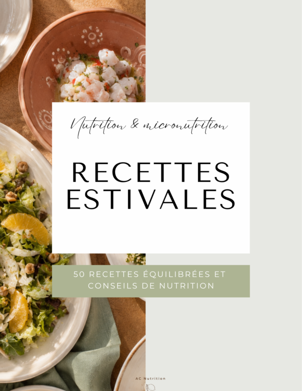 e book recettes estivales – 50 recettes & analyses nutritionnelles